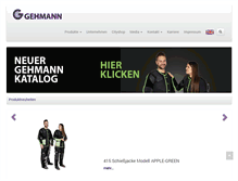 Tablet Screenshot of gehmann.com